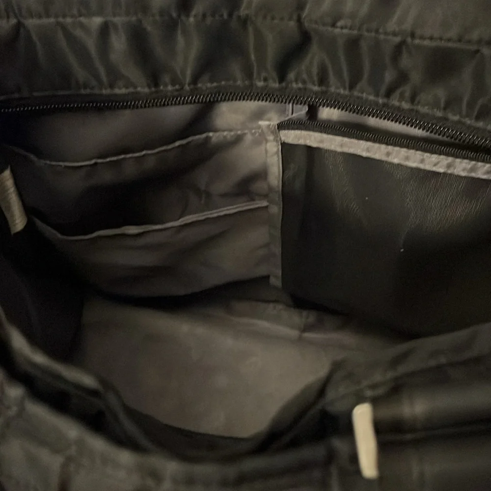 Lug Black Quilted Two Handle Tote Bag Carry On Luggage